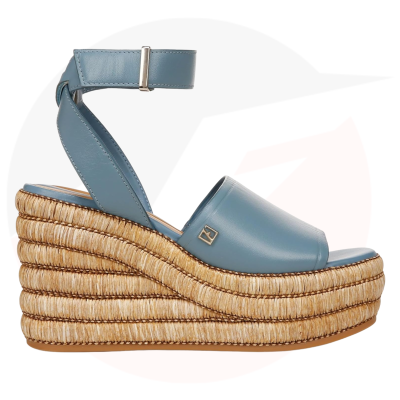 Elevate Your Style with Women's Toni Platform Wedges Sandal in Denim Blue