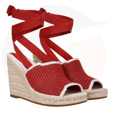 Elevate Your Style with Women's Lace-Up Espadrille Wedges Sandals